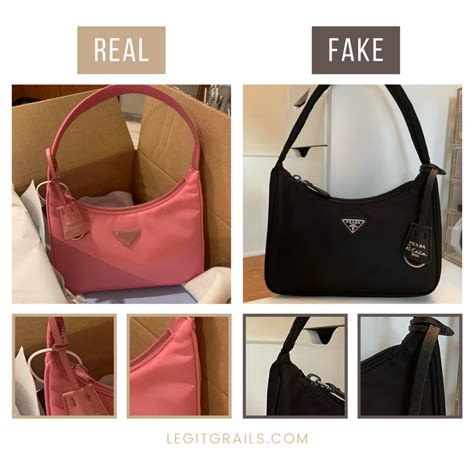 prada nylon fake vs real|genuine prada purse.